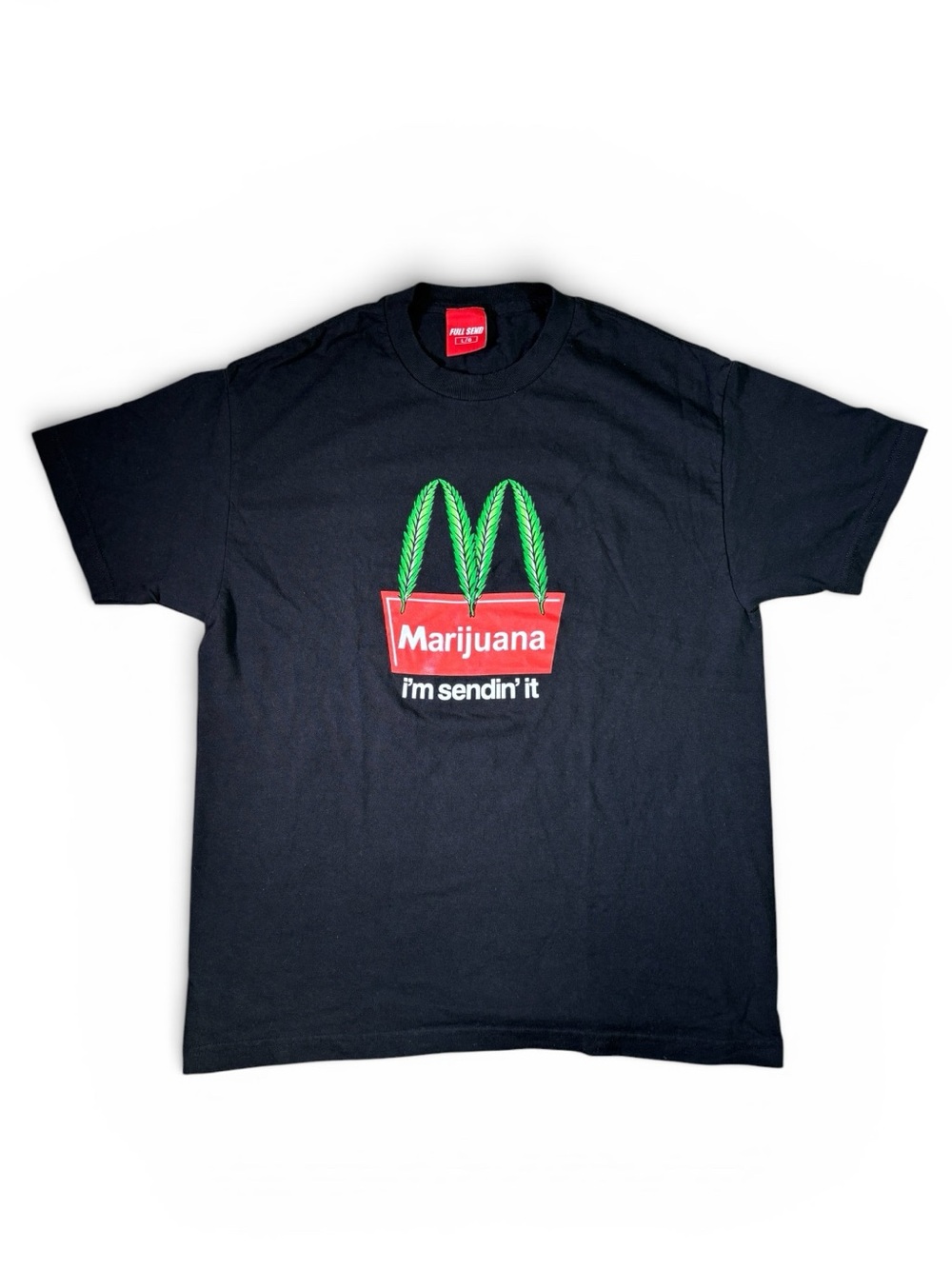 Full Send Nelk Boys McDonald's Parody T-Shirt Size L